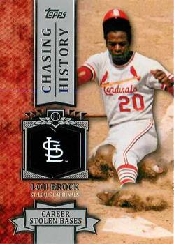 2013 Topps - Chasing History #CH-14 Lou Brock Front