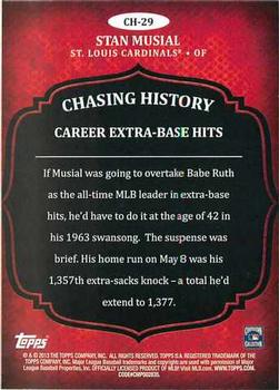 2013 Topps - Chasing History #CH-29 Stan Musial Back