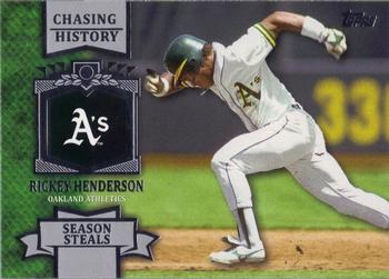 2013 Topps - Chasing History #CH-58 Rickey Henderson Front