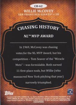 2013 Topps - Chasing History #CH-62 Willie McCovey Back