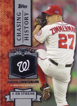 2013 Topps - Chasing History #CH-63 Jordan Zimmermann Front