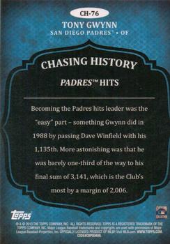 2013 Topps - Chasing History #CH-76 Tony Gwynn Back