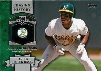 2013 Topps - Chasing History #CH-8 Rickey Henderson Front