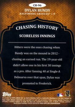 2013 Topps - Chasing History #CH-96 Dylan Bundy Back