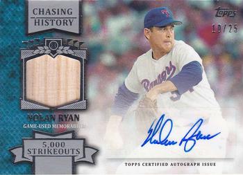 2013 Topps - Chasing History Autograph Relics #CHAR-NR Nolan Ryan Front