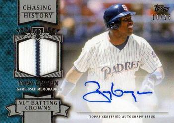 2013 Topps - Chasing History Autograph Relics #CHAR-TG Tony Gwynn Front
