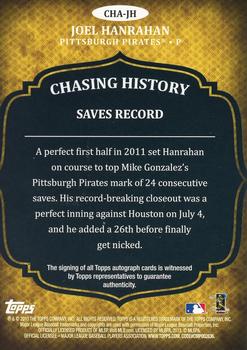 2013 Topps - Chasing History Autographs #CHA-JH Joel Hanrahan Back