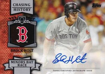2013 Topps - Chasing History Autographs #CHA-BH Brock Holt Front