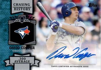 2013 Topps - Chasing History Autographs #CHA-DC David Cooper Front