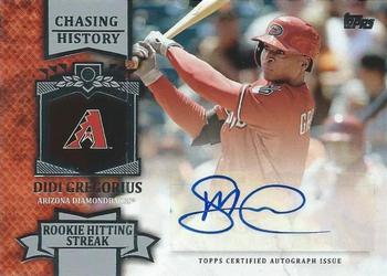2013 Topps - Chasing History Autographs #CHA-DG Didi Gregorius Front