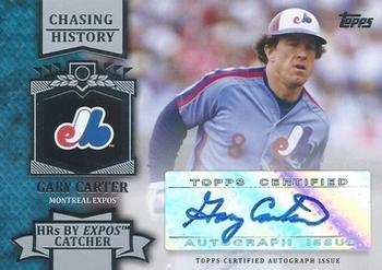 2013 Topps - Chasing History Autographs #CHA-GC Gary Carter Front