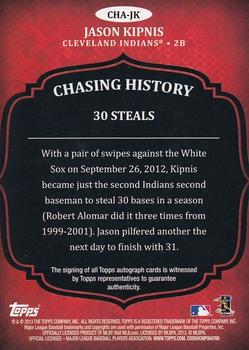 2013 Topps - Chasing History Autographs #CHA-JK Jason Kipnis Back