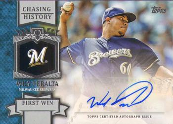2013 Topps - Chasing History Autographs #CHA-WP Wily Peralta Front
