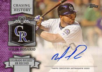 2013 Topps - Chasing History Autographs #CHA-WR Wilin Rosario Front