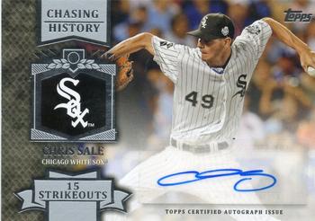 2013 Topps - Chasing History Autographs #CHA-CSA Chris Sale Front