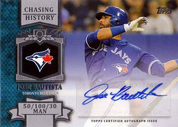 2013 Topps - Chasing History Autographs #CHA-JB Jose Bautista Front