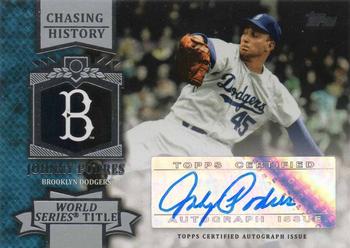 2013 Topps - Chasing History Autographs #CHA-JPO Johnny Podres Front