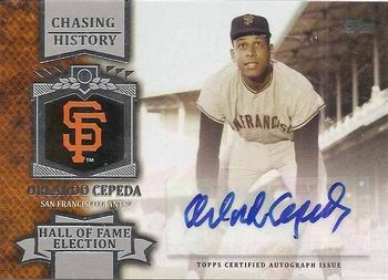 2013 Topps - Chasing History Autographs #CHA-OC Orlando Cepeda Front