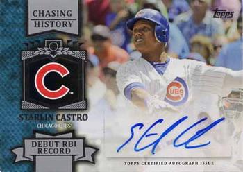 2013 Topps - Chasing History Autographs #CHA-SC Starlin Castro Front
