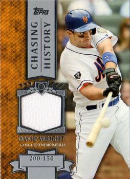 2013 Topps - Chasing History Relics #CHR-DW David Wright Front