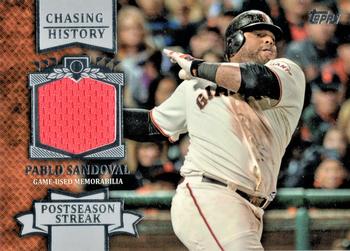 2013 Topps - Chasing History Relics #CHR-PS Pablo Sandoval Front