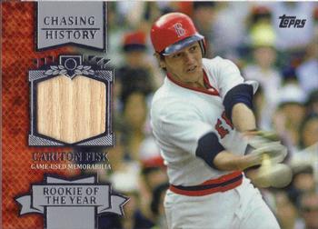 2013 Topps - Chasing History Relics #CHR-CF Carlton Fisk Front