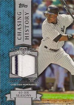 2013 Topps - Chasing History Relics #CHR-CG Curtis Granderson Front