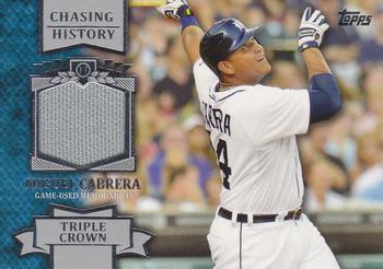 2013 Topps - Chasing History Relics #CHR-MIC Miguel Cabrera Front