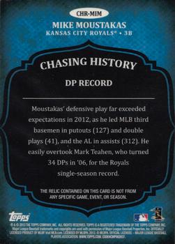 2013 Topps - Chasing History Relics #CHR-MIM Mike Moustakas Back