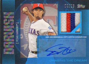 2013 Topps - Chasing the Dream Autograph Relics #CDAR-YD Yu Darvish Front