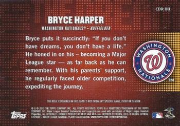 2013 Topps - Chasing the Dream Relics #CDR-BH Bryce Harper Back