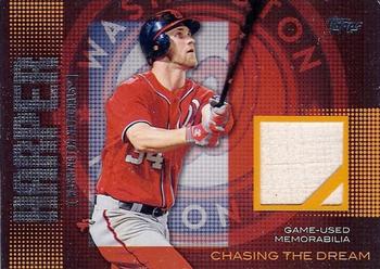 2013 Topps - Chasing the Dream Relics #CDR-BH Bryce Harper Front
