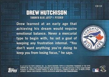2013 Topps - Chasing the Dream #CD-13 Drew Hutchison Back