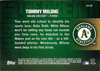 2013 Topps - Chasing the Dream #CD-20 Tommy Milone Back