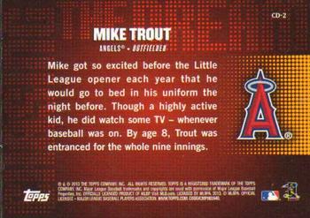 2013 Topps - Chasing the Dream #CD-2 Mike Trout Back