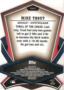 2013 Topps - Cut to the Chase #CTC-1 Mike Trout Back