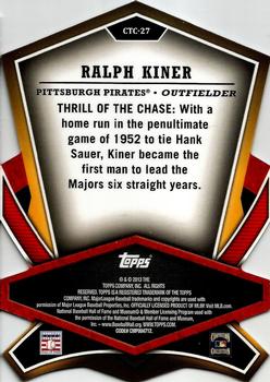 2013 Topps - Cut to the Chase #CTC-27 Ralph Kiner Back
