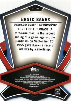 2013 Topps - Cut to the Chase #CTC-34 Ernie Banks Back