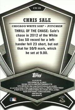 2013 Topps - Cut to the Chase #CTC-35 Chris Sale Back