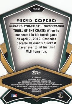 2013 Topps - Cut to the Chase #CTC-39 Yoenis Cespedes Back