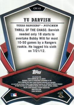 2013 Topps - Cut to the Chase #CTC-11 Yu Darvish Back
