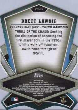 2013 Topps - Cut to the Chase #CTC-13 Brett Lawrie Back