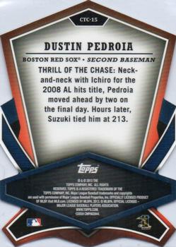 2013 Topps - Cut to the Chase #CTC-15 Dustin Pedroia Back