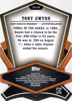 2013 Topps - Cut to the Chase #CTC-18 Tony Gwynn Back