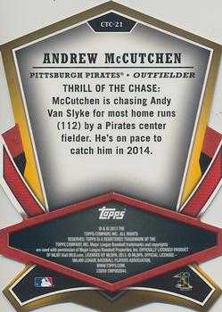 2013 Topps - Cut to the Chase #CTC-21 Andrew McCutchen Back