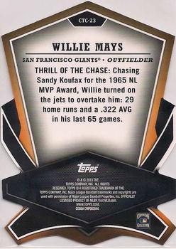 2013 Topps - Cut to the Chase #CTC-23 Willie Mays Back