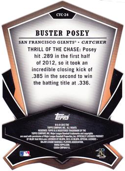 2013 Topps - Cut to the Chase #CTC-24 Buster Posey Back