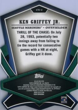2013 Topps - Cut to the Chase #CTC-2 Ken Griffey Jr. Back