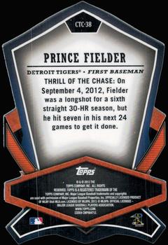 2013 Topps - Cut to the Chase #CTC-38 Prince Fielder Back