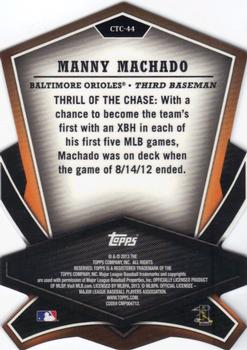 2013 Topps - Cut to the Chase #CTC-44 Manny Machado Back